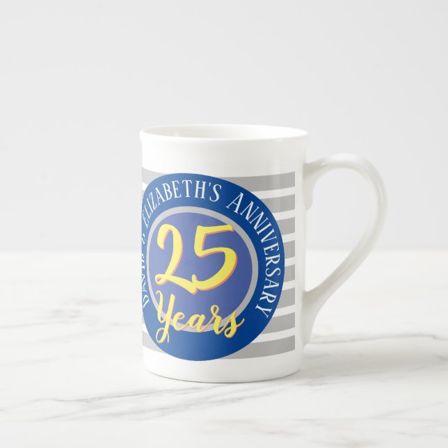 Tasse En Porcelaine Commémoration du 25 Ans (Droite)