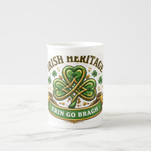 Tasse En Porcelaine Conception de célébration de la chance irlandaise