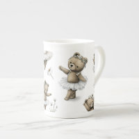 Conception d'ours ballerine à l'aquarelle mignonne