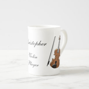 Tasse En Porcelaine Conception d'un violon d'os en Chine