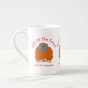 Tasse En Porcelaine Conception Orangoutan personnalisée
