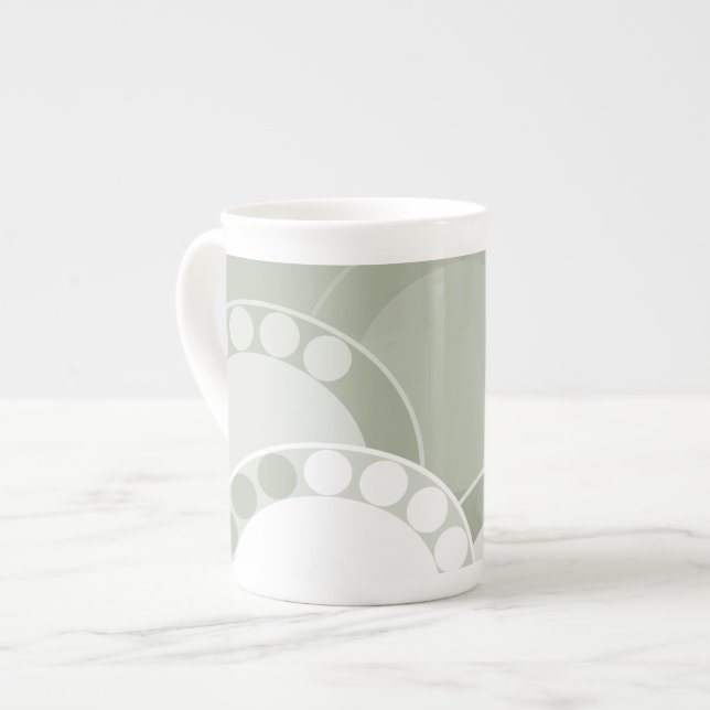 Tasse En Porcelaine Conception solide de fern - Mug (Devant gauche)
