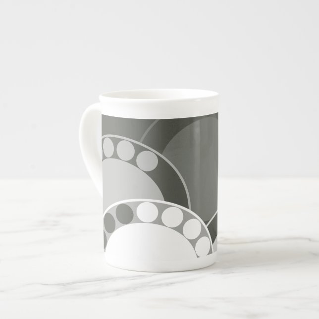 Tasse En Porcelaine Conception solide de fern - Mug (Devant gauche)