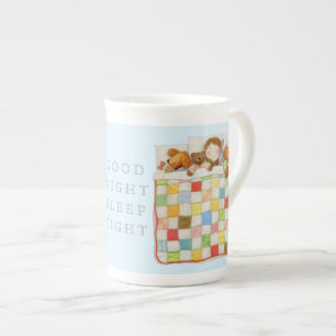 Tasse En Porcelaine COSY QUILT Bone China Mug - Bleu