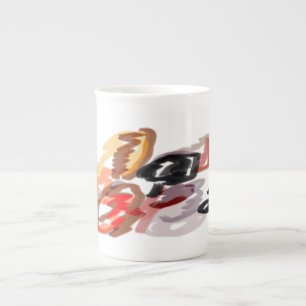 Tasse En Porcelaine Coucher de soleil d'automne du Raccoon