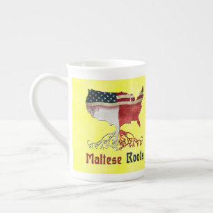 Tasse En Porcelaine Coupe d'Amérique des racines maltaises