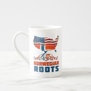 Tasse En Porcelaine Coupe d'Amérique norvégienne des racines