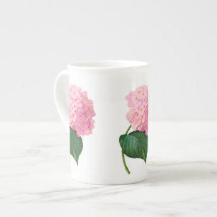 Tasse En Porcelaine Coupe de Mug de Hydrangea Redoute rose