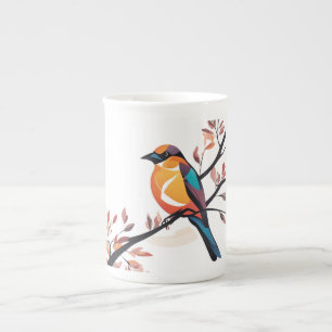 Tasse En Porcelaine Coupe d'Espresso de la Faune Florale
