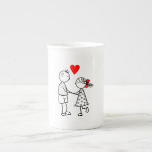 Tasse En Porcelaine Couple mou Mug