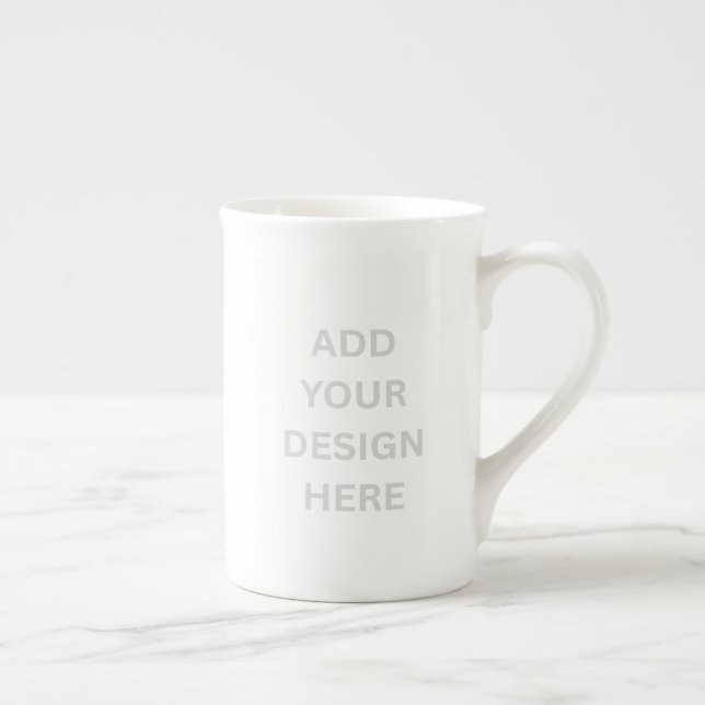 Tasse En Porcelaine Create Your Own Custom Design Bone China Mug (Droite)