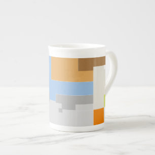 Tasse En Porcelaine Création de Motif Abstrait