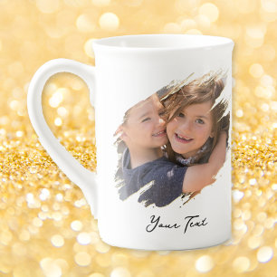Tasse En Porcelaine Créer un texte photo personnalisé Thé Café