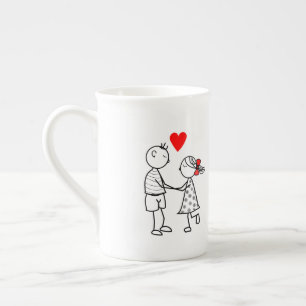 Tasse En Porcelaine Cute Couple Mug - Personnalisable
