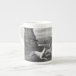 Tasse En Porcelaine Dessin de chien de lévriers italiens