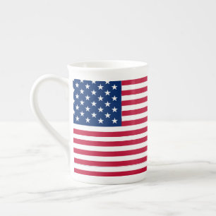 Tasse En Porcelaine Dessin de fierté du drapeau américain USA