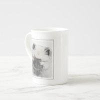 Dessin Keeshond Chiot - Joli dessin original Chien