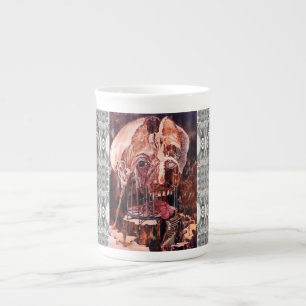 TASSE EN PORCELAINE DÉTÉRIORATION DE L'ESPRIT SUR LA MATIÈRE