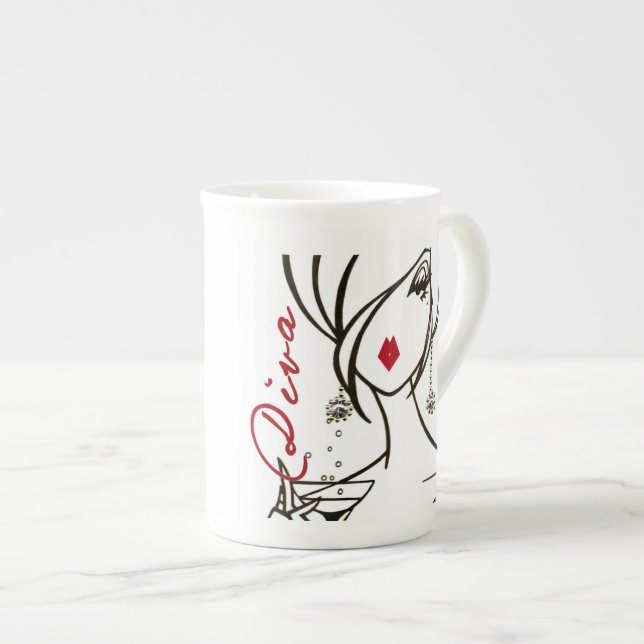 Tasse En Porcelaine DIVA - Ooh La La ! (Devant droit)