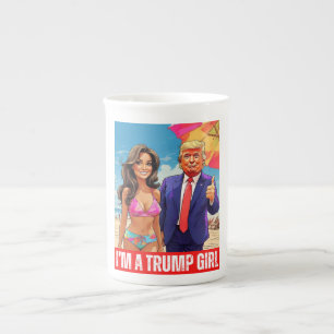 TASSE EN PORCELAINE DONALD TRUMP - JE SUIS UNE FILLE TRUMP