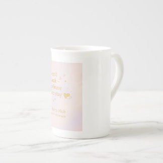 Tasse En Porcelaine Douce Courage – Mug Pastel Inspirant