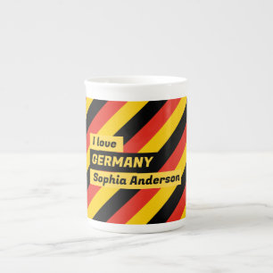 Tasse En Porcelaine Drapeau allemand patriotique personnalisé
