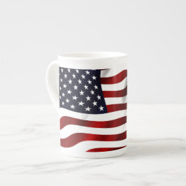 Tasse En Porcelaine Drapeau américain