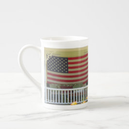 Tasse En Porcelaine Drapeau du Jour de l'Indépendance - Vignoble de Ma