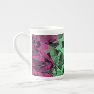 Tasse En Porcelaine Drapeau super Eclectique Retro Trippé Polysexuel P