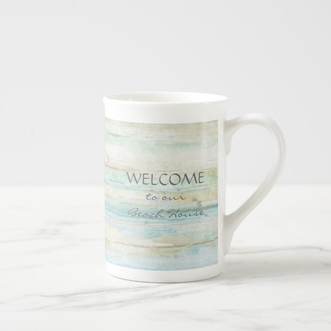 Tasse En Porcelaine Driftwood Ocean Beach House Coastore (Droite)