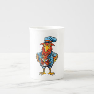 Tasse En Porcelaine Drôle Bossy Cartoon Rooster