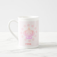 Éléphant Rose Personnalisé Mignon