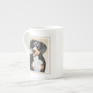 Tasse En Porcelaine Entlebucher Mountain Dog Peinture - Art original