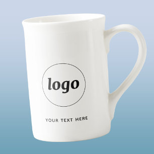 Tasse En Porcelaine Entreprise Simple Logo et Texte