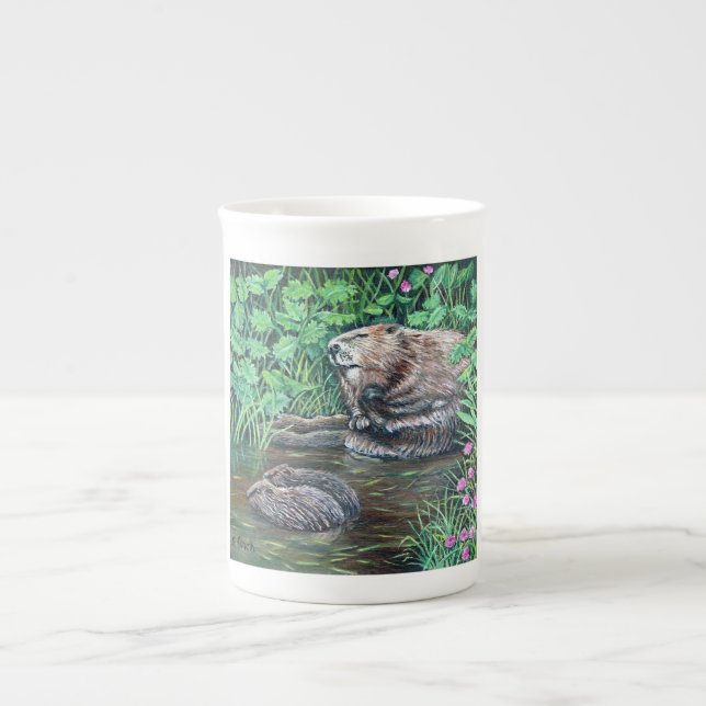 Tasse En Porcelaine Esprit de castor (Devant)