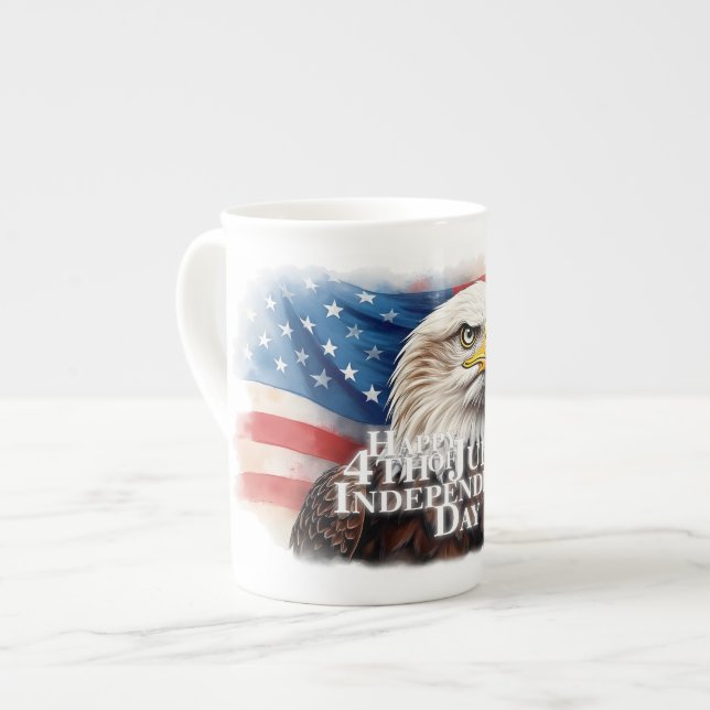 Tasse En Porcelaine Esprit d'indépendance (Devant gauche)