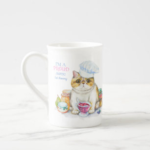 Tasse En Porcelaine Exotic Shorthair Chat Maman Bone Chine Personnalis