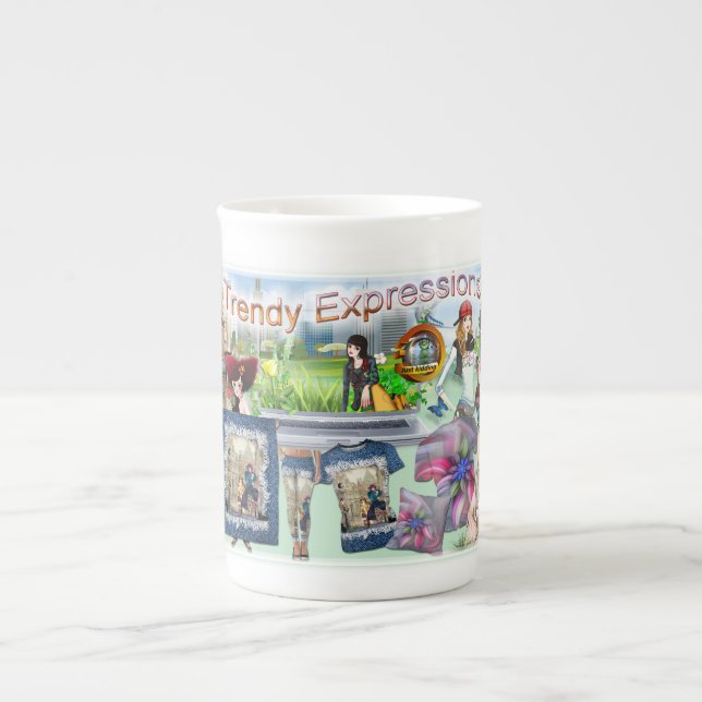 Tasse En Porcelaine Expressions mode (Devant)