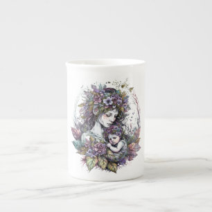Tasse En Porcelaine Fairy Mother and Child Specialty Mug
