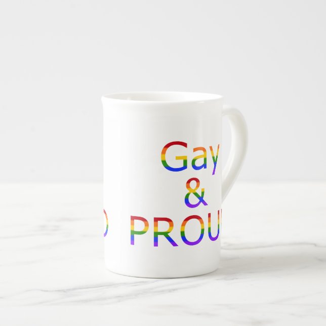 Tasse En Porcelaine Fallln Gay et Fier (Devant droit)