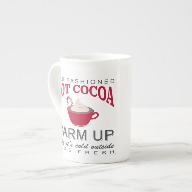 Tasse En Porcelaine ferme de vacances cacao chaud (Devant gauche)