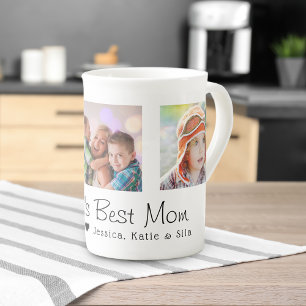 Tasse En Porcelaine Fête des Mères Meilleure Maman 3 Photos