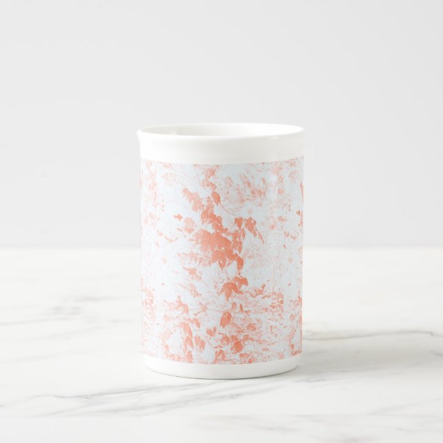 Tasse En Porcelaine feuille en chute (Devant)