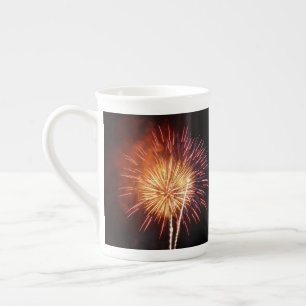Tasse En Porcelaine Feux d'artifice Rouges, Blancs et Bleus I Patrioti