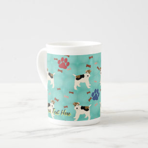 Tasse En Porcelaine Fil de dessin Fox Terrier