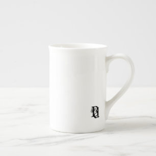 Tasse en porcelaine fine Art abstrait Océan bleu
