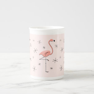 Tasse En Porcelaine Flamant rose Pink os china mug