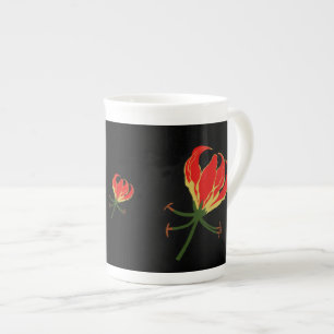 Tasse En Porcelaine Flamme Lily Gloriosa