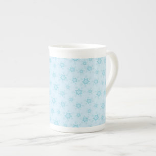 Tasse En Porcelaine Fléchettes de neige, Bleu glacé, Fléchettes de nei