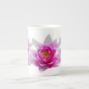 Tasse En Porcelaine Fleur de lotte rose